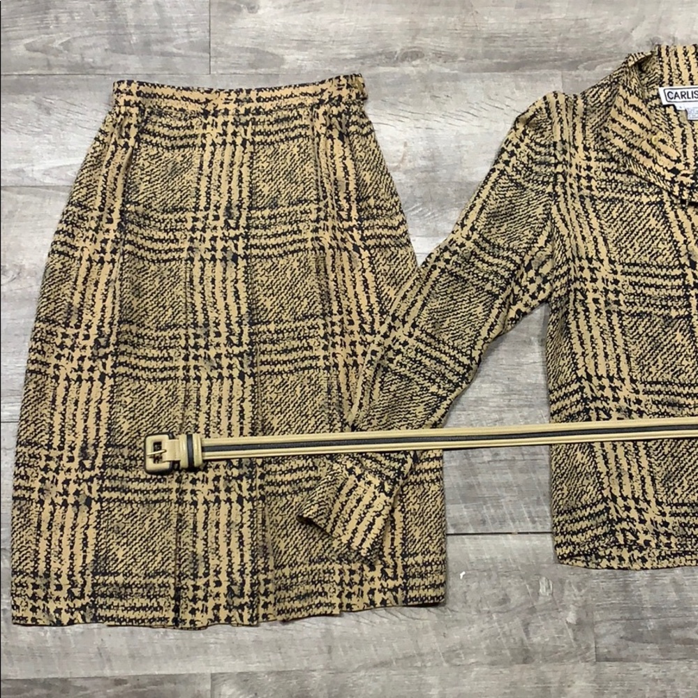 Carlisle 100%silk top and skirt